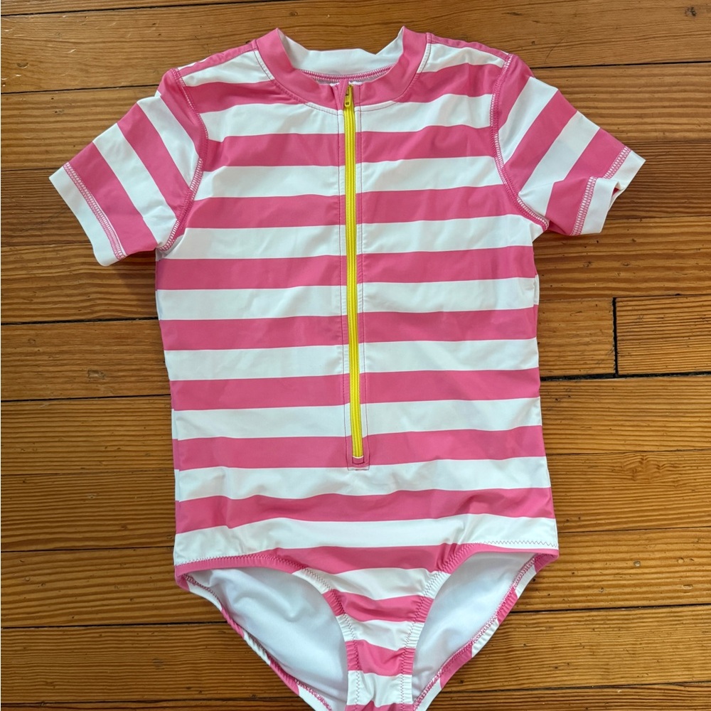 Primary Short Sleeve One Piece Swimsuit